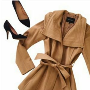 Aritzia Babaton cashmere wool blend coat small